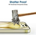 thumbnail image 3 of (2+2pack) amFilm for iPhone 15 -OneTouch Tempered Glass Screen & Camera Lens Protector 6.1", Easiest Premium Installation Kit, Bubble Free, Case Friendly, Anti-Scratch, 3 of 5