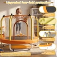 thumbnail image 3 of 55'' Toddler Trampoline for Kids, SEGMART Kids Trampoline with Enclosure Net and Balls, Indoor Outdoor Mini Small Trampoline Birthday Gifts for Boys and Girls Age 3 Months and up, 3 of 7