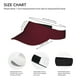 thumbnail image 3 of Fotbe Maroon Visera Deportiva con Diseño, Gorra Abierta Ajustable de Algodón para Mujer y Hombre, 3 of 7