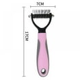 thumbnail image 2 of Hair Removal Comb for Dogs Cat Detangler Fur Trimming Dematting Deshedding Brush Grooming Tool for Matted Long Hair Curly Pet, 2 of 6