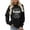 Black, variant on Nana Print Women's Sweatshirt Long Sleeve Crewneck Loose Fit Fall Fashion Pullover Sweater Spring Tops