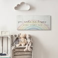 thumbnail image 2 of Stupell Industries You Make Me Happy Quote Rustic Rainbow Arches Canvas Wall Art, 13 x 30, Design by Daphne Polselli, 2 of 6