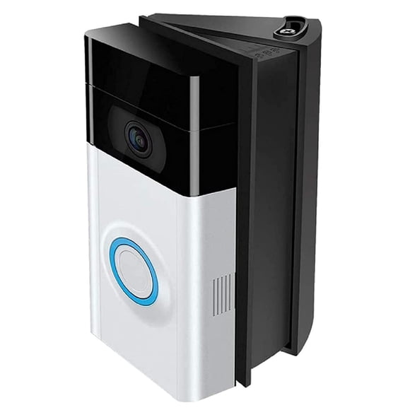 Soporte de ángulo ajustable de 30 a 55 grados compatible con timbre de vídeo 1.º/2.º/3.º/4.º/(versión 2020), adaptador de ajuste de ángulo de repuesto, kit de cuña de soporte de montaje