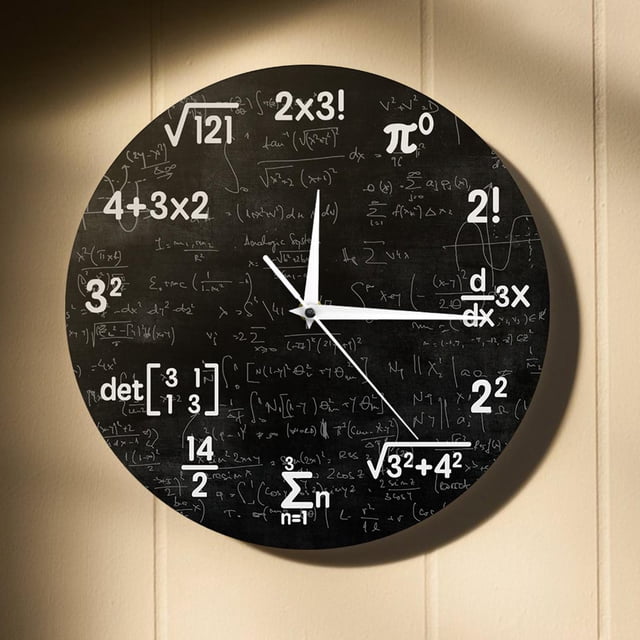 Reloj de pared moderno digital Colco Decoración de pared Reloj de pared de matemáticas