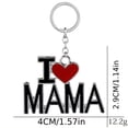 thumbnail image 2 of Llavero colgante de aleación de zinc con texto «I Love Mom» para el Día de la Madre, 2 of 2