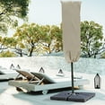 thumbnail image 2 of Outsunny Garden Parasol Cover, Outdoor Umbrella Cover with Zipper, Khaki, 2 of 10