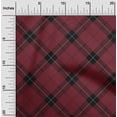 thumbnail image 1 of oneOone Viscose Jersey Fabric Tartan Check Print Fabric BTY 60 Inch Wide, 1 of 4
