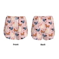 thumbnail image 3 of Gukieu Funny Chicken Print Women's Sports Shorts with Drawstring Elastic Waistband for Running, Yoga, Fitness-X-Large, 3 of 7
