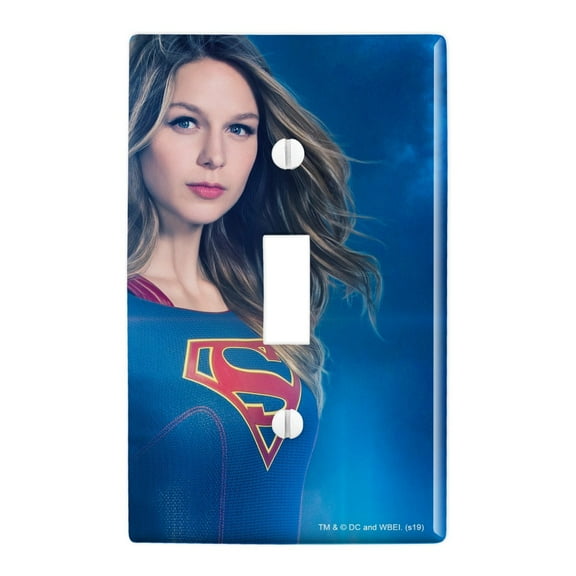 Supergirl TV Series Supergirl Character Plastic Wall Decor Toggle Light Switch Plate Cover