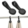 thumbnail image 1 of Uxcell 2 Pcs Clips Magnéticos para Toallas de Cocina Soporte de Toalla de Cuero Ganchos de Mano Accesorios de Cocina Negro, 1 of 6