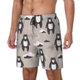 thumbnail image 2 of Uemuo Cartoon Bear Brown Pattern Mens Swim Trunks Quick Dry Board Shorts with Mesh Lining, Stretch Beach Shorts Quick Dry No-Chafing Board Shorts-XX-Large, 2 of 9