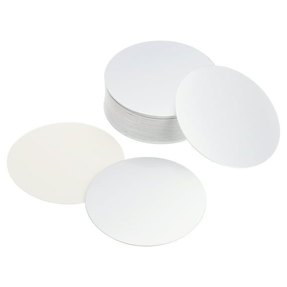 Uxcell 85mm Resistant Tamper Aluminum Foil Cap Liner Induction Heat Sealing for PET Bottle 50 Pack