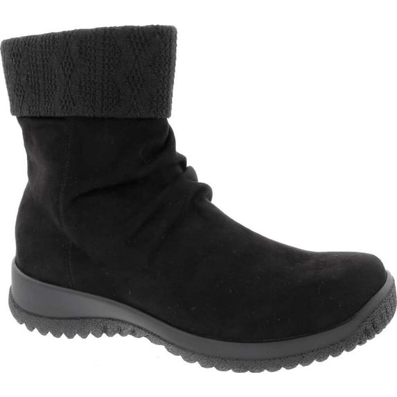 Women's Drew Kalm Slouch Ankle Boot Black Microsuede 9.5 N