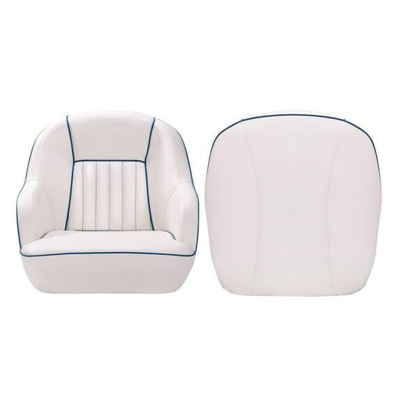 Towallmark Pontoon Boat Seat With Thickened Sponge Padding, Ergonomic Captain Bucket Seat, Boat Captain Chairs for Fishing Boat, Sightseeing Boat, Speedboat, Standard Mounting Bolt
