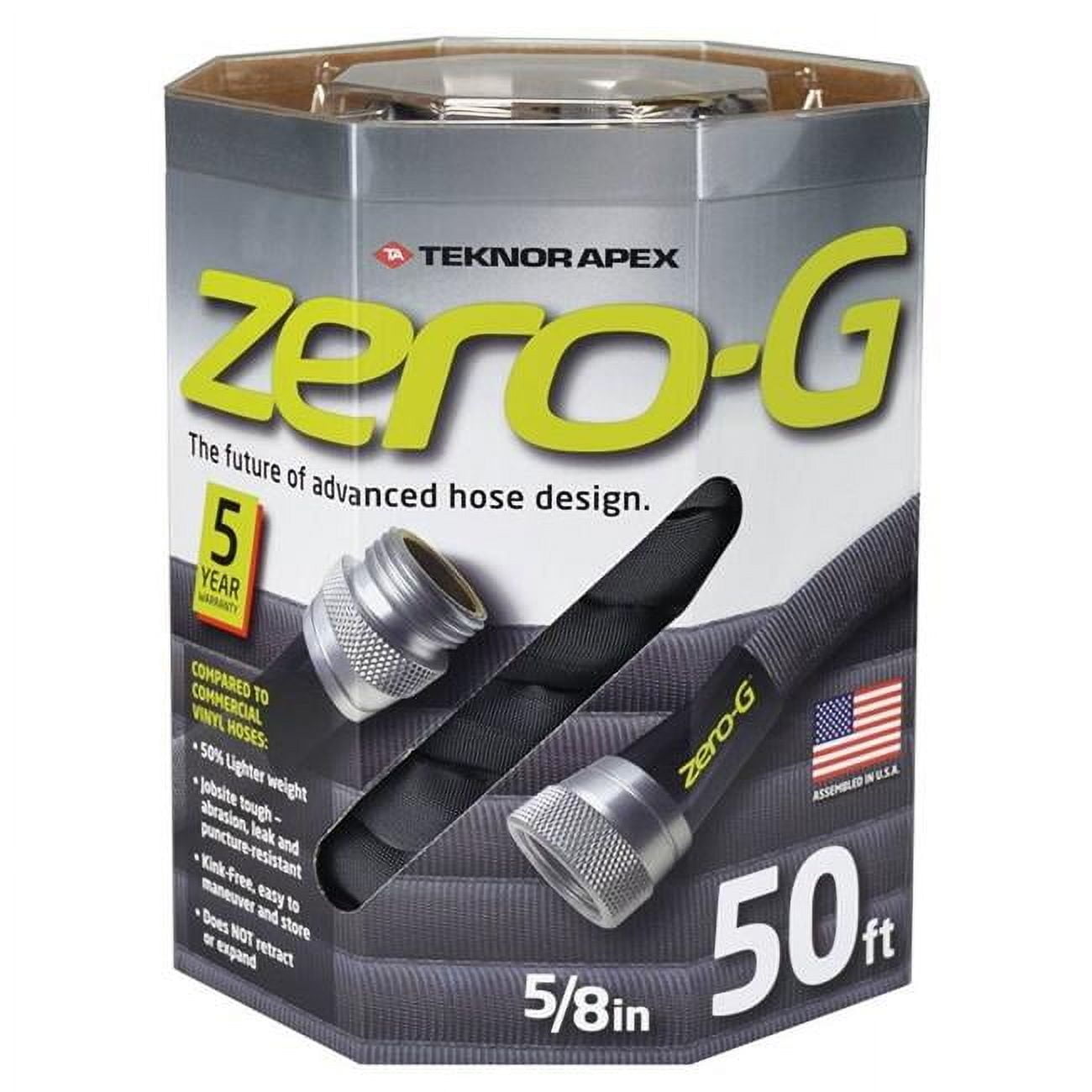 Apex Zero-G Water Hose, Kink-Proof, 5/8 in, 100 ft L, Fiber