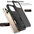 thumbnail image 3 of For iPhone 17 Pro 5G 2025 Case ,Sturdy Phone Case for Apple 17 Pro 6.3 inch ,Tiflook Shockproof Protection Heavy Duty Armor Hard Plastic & Rubber Rugged Bumper 2-in-1 Case Cover ( Black ), 3 of 6