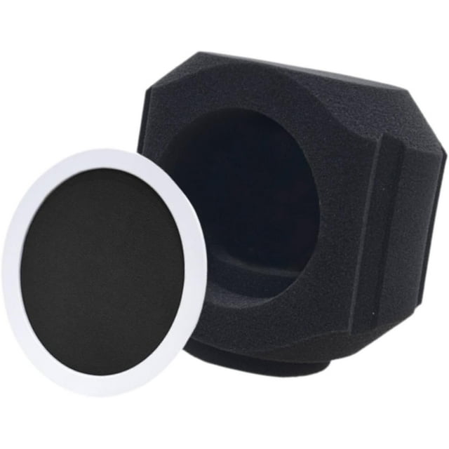 HUGFEGWE Microphone Isolation Ball Acoustic Filter Professional Portable Sound Shield Foam for Noise and Reflection Reduction Home Use, Black U2537-17735