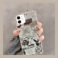 thumbnail image 3 of Newspaper Collage Case Compatible with iPhone 12,Unique Art Design TPU Bumper Cover Case, 3 of 6