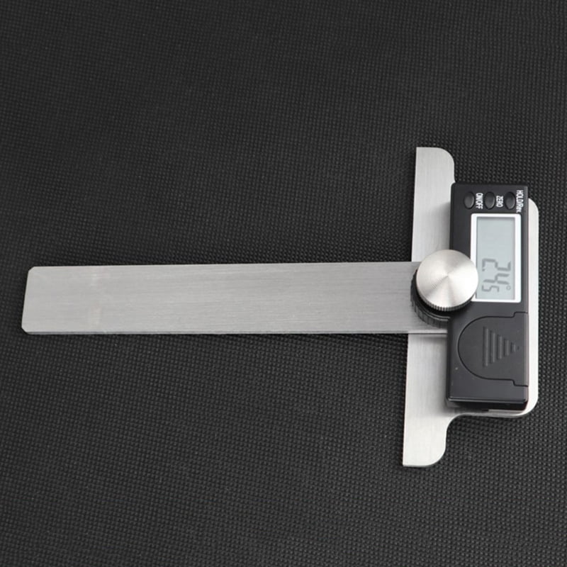 Stainlees Steel Digital Fastening Protractor 0-180° Angle Finder Ruler Gauge