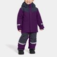thumbnail image 5 of Maqroz Kids One Piece Snowsuit Teen Girls Boys Waterproof Snow Suit High Visibility Ski Snowboard Jumpsuits Zip Up Winter Thicken Warm Overalls Toddler Snow Clothes with Hood Sizes 1T-15Y, Purple, 5 of 9