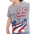 thumbnail image 4 of Disney Cars Toddler Boys Short Sleeve Americana Crewneck T-Shirt, Sizes 12M-5T, 4 of 7