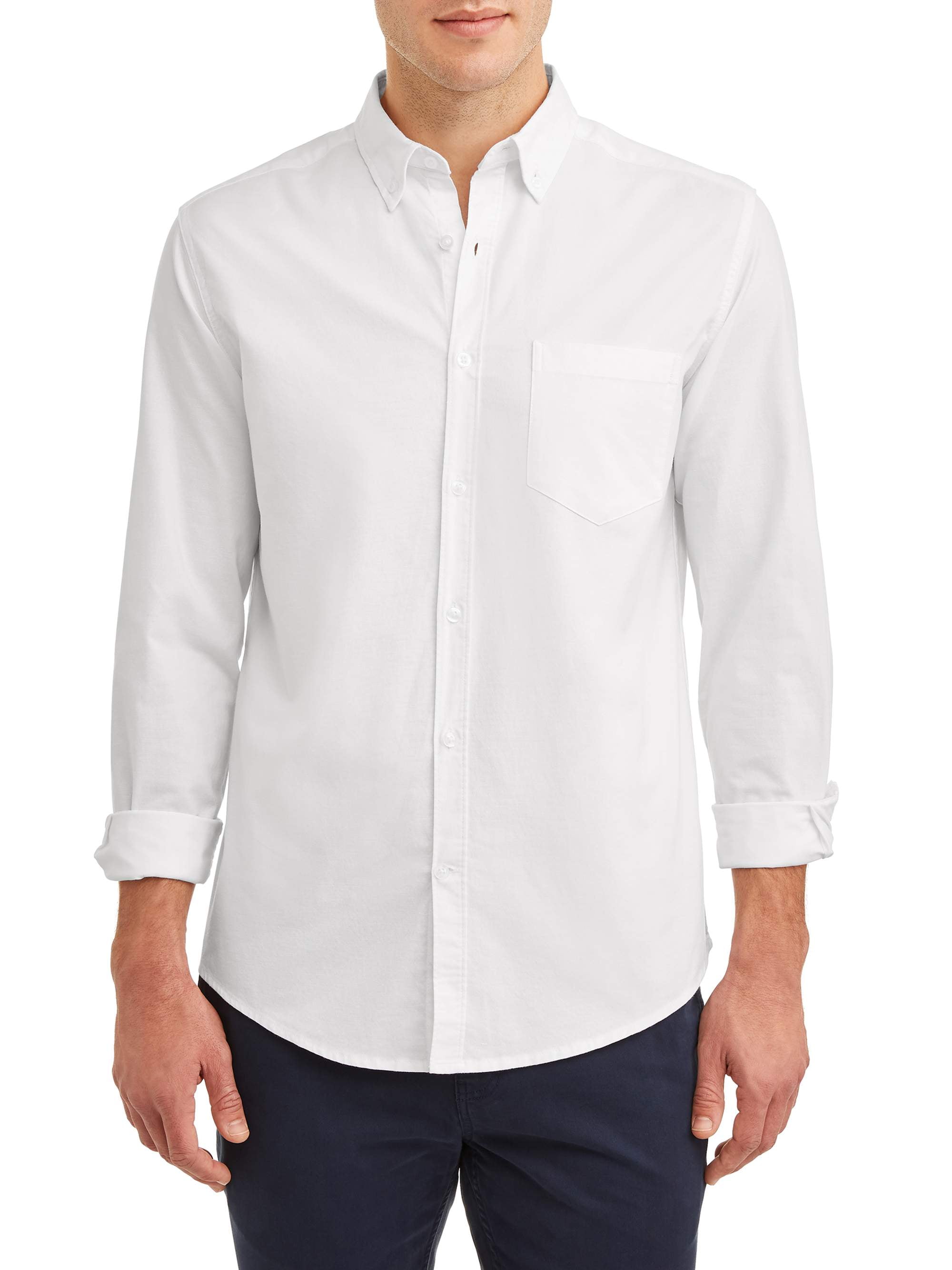 George Slim Fit Oxford Shirt - Walmart.com