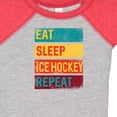 thumbnail image 4 of Inktastic Hockey Eat Sleep Ice Hockey Repeat Boys or Girls Baby Bodysuit, 4 of 5