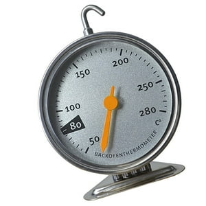 COOPHYA Household Thermometer Silver Round 1Pack for Real Time Temperature Monitoring