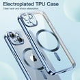 thumbnail image 3 of JETech Electroplated Case for iPhone 14 Plus 6.7-Inch, Camera Lens Full Protection, Compatible with MagSafe Wireless Charging, Shockproof Soft TPU Phone Cover (Blue), 3 of 7