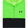 thumbnail image 3 of Baby & Toddler Under Armour Colorblock Hoodie & Pant Set Color: Hyper Green Twist Size: 4T, 3 of 4