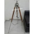 thumbnail image 4 of Vintage Industrial DESIGNER Nautical Wooden SPOT LIGHT Tripod Floor LAMP Decor, 4 of 4