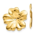 thumbnail image 3 of 14K Yellow Gold Polished Floral Earring Jackets, 3 of 5