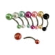 thumbnail image 5 of Anillos del ombligo,Colores Surtidos Anillos Para Ombligo Moda,piercings de ombligo con barra de plátano Accesorios acrílicos,Mezcla de colores para piercing corporal,joyería hip, 5 of 7