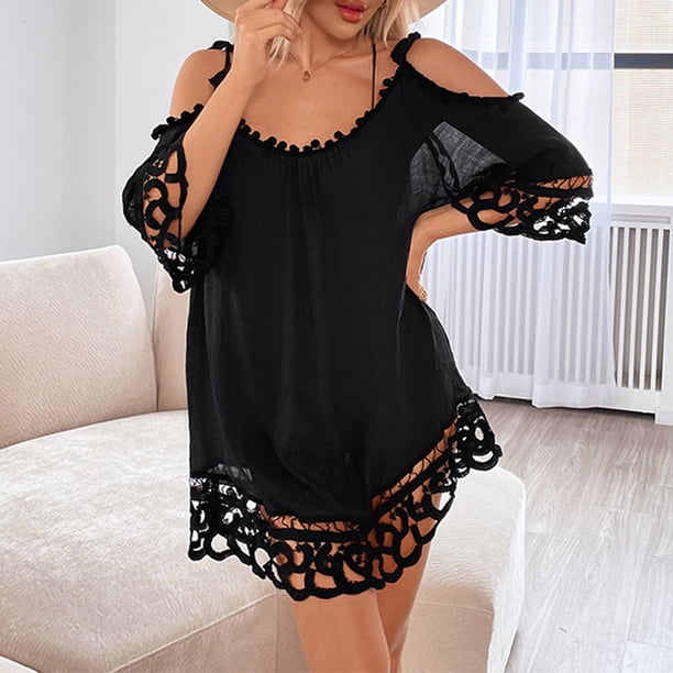 Woemn Traje de baño Cubrir Ups Camisa Moda Bikini Cubrir Vestido Traje de baño Traje de baño FLhrweasw Nuevo