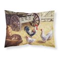 thumbnail image 1 of Gallos y gallinas Gallinas en el granero Funda de cojín estándar de tela, 1 of 5