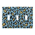 thumbnail image 2 of Yellow Black Leopard Skin Print Light Switch Cover Electrical Outlet Cover Replaceable Wall Plates 2-Gang, 2 of 8