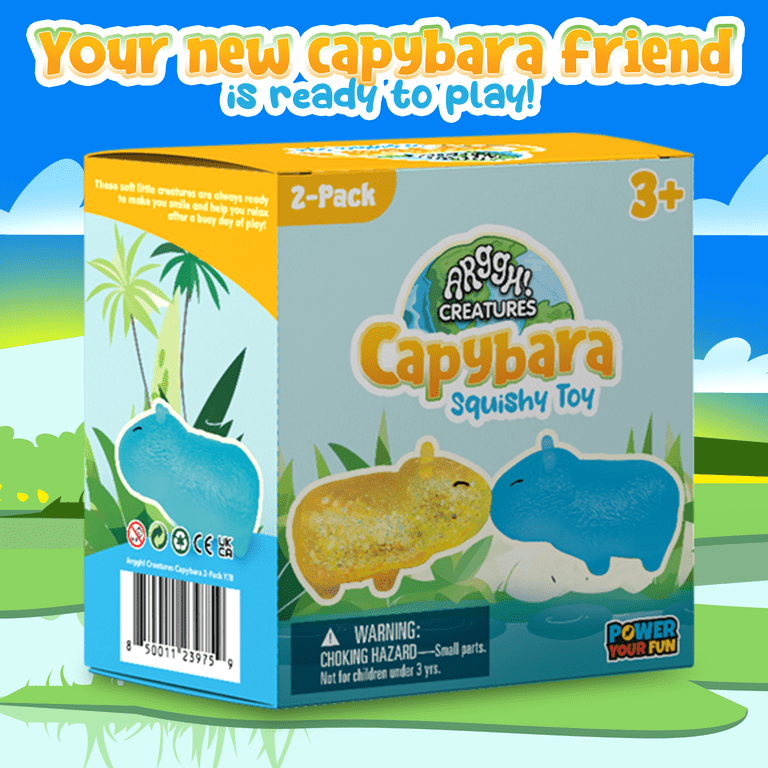 Power Your Fun Capybara Squishy Stress Balls, 2-Pack photo 7