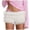 White, variant on Women Lace Ruffle Bloomer Shorts Low Waist Layered Mini Shorts Frilly Ruched Mesh Pettipants Pajama Bottom (White, S)