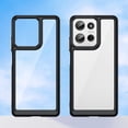 thumbnail image 3 of Case for Moto G75 5G,Moto G75 5G Case,Transparent TPU+PC Acrylic Protective Military Grade  Heavy Duty Protection Phone Case for Motorola Moto G75 5G (Black), 3 of 16