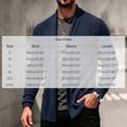 thumbnail image 3 of Babcutegg Mens Open Front Cardigan Sweater Shawl Collar Long Sleeve Lightweight Warm Knitted Sweaters Size 2XL, 3 of 8