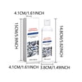 thumbnail image 3 of Yyuenw 100ml Heavy-Duty Cleaner For Cookware Metal Surfaces - Removes Tough Baked-On Stains Grime Mild Leaves Stainless Steel Appliances Shining, 3 of 7