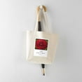 thumbnail image 5 of CafePress - Red Dahlia W/ Emerson Quote Tote Bag - Unisex Canvas Tote Bag, Beige, 1-Piece, 5 of 7