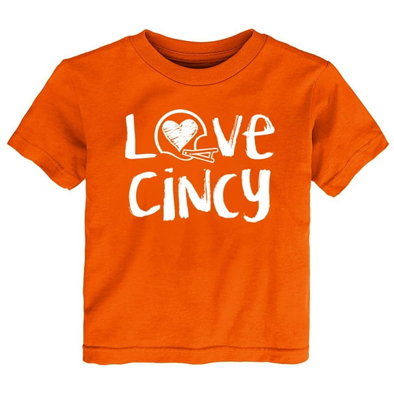 Future Tailgater Chalk Art Love Infant Toddler Youth T-Shirt for Cincinnati Fans