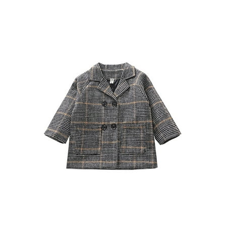 

AmShibel Toddler Boy Winter Coat Button Fleece Boys Jacket Warm Snowsuit Outfits