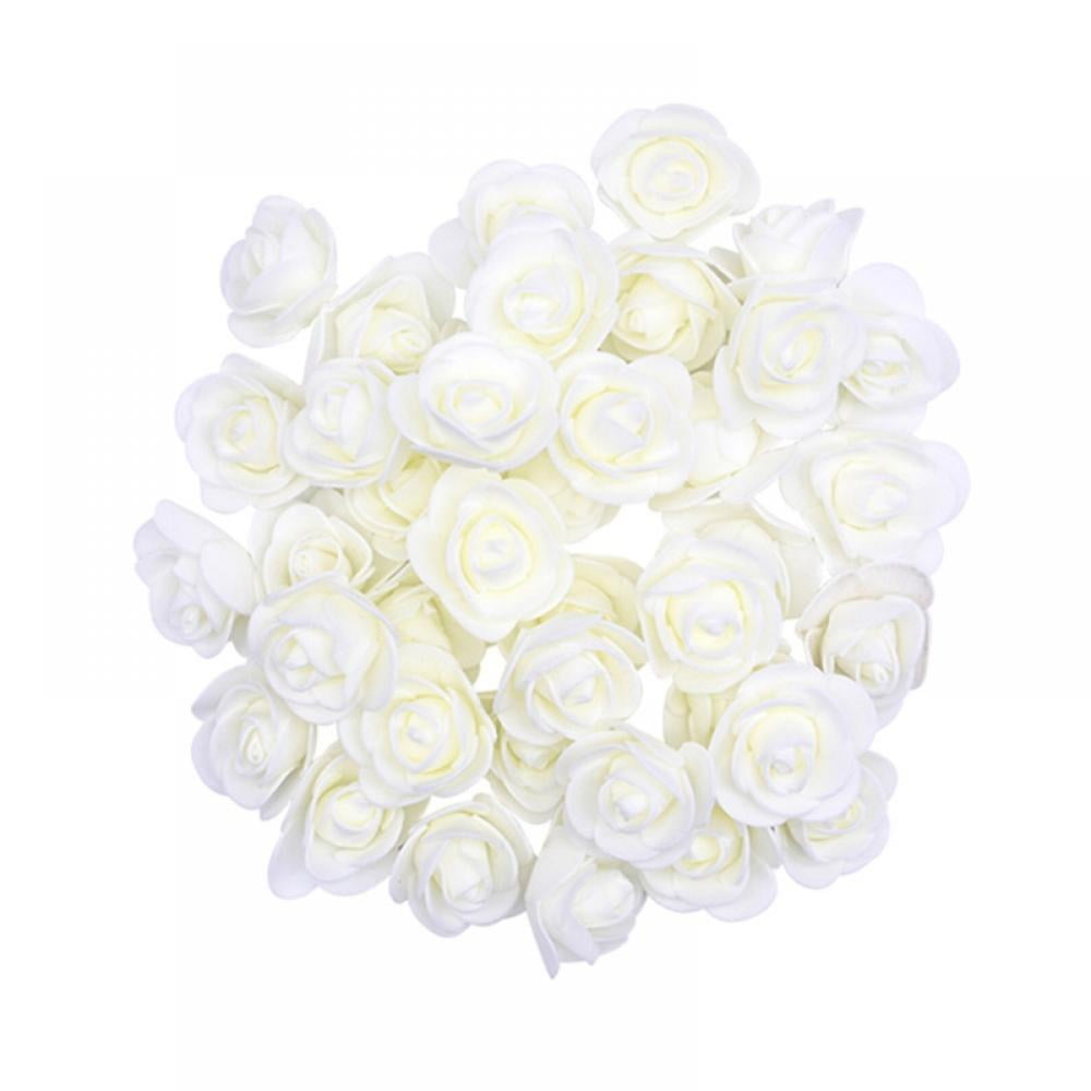 50pcs/lot Mini PE Foam Rose Flower Head Artificial Rose Flowers Handmade DIY Wed 