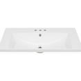 thumbnail image 3 of White Ceramic Bathroom Vanity Top, 30" X 6.57", 3 Holes, Sink Basin Included Single Ceramic, White, 9.25" H Package Height, 3 of 3
