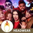thumbnail image 3 of Divertida diadema de pollo para cosplay, accesorios para el cabello de animales, tocado de fiesta único, tocado de festival para disfraces y accesorios para fotografías, 3 of 6