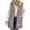 Pink, variant on Busydd Women Fleece Vest Hooded Warm Winter Vest for Women Solid Color Sleeveless Reversible Women's Outerwear Vests Casual Zipper Long Vest for Women S