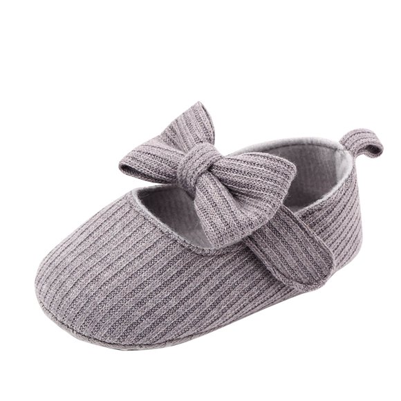 Virmaxy Baby's First Walkers (6-12 M) Summer New Baby Cute Knitted Bow Woolen Shoes Non-Slip Baby Walking Shoes Baby Walking Shoes