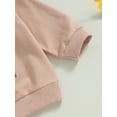 thumbnail image 6 of Wassery Toddler Baby Girl 2Pcs Fall Clothes 6M 12M 18M 24M 3T 4T Infant Long Sleeve Floral Letter Print Sweatshirt Long Pants Newborn Autumn Outfits 0-4T, 6 of 8